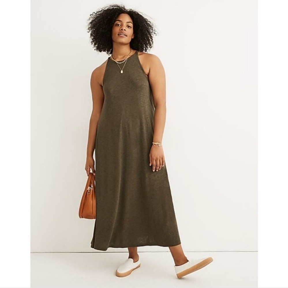 Madewell Olive Cami Dress